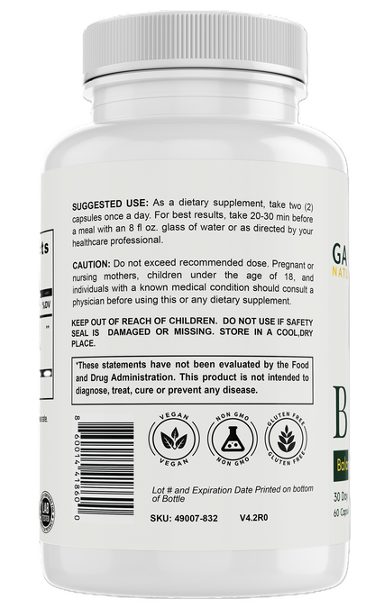 Berberine HCL Capsules | Blood Sugar & Metabolism Support Supplement