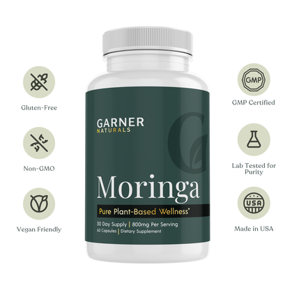 Moringa Capsules | Pure Plant-Based Wellness Supplement