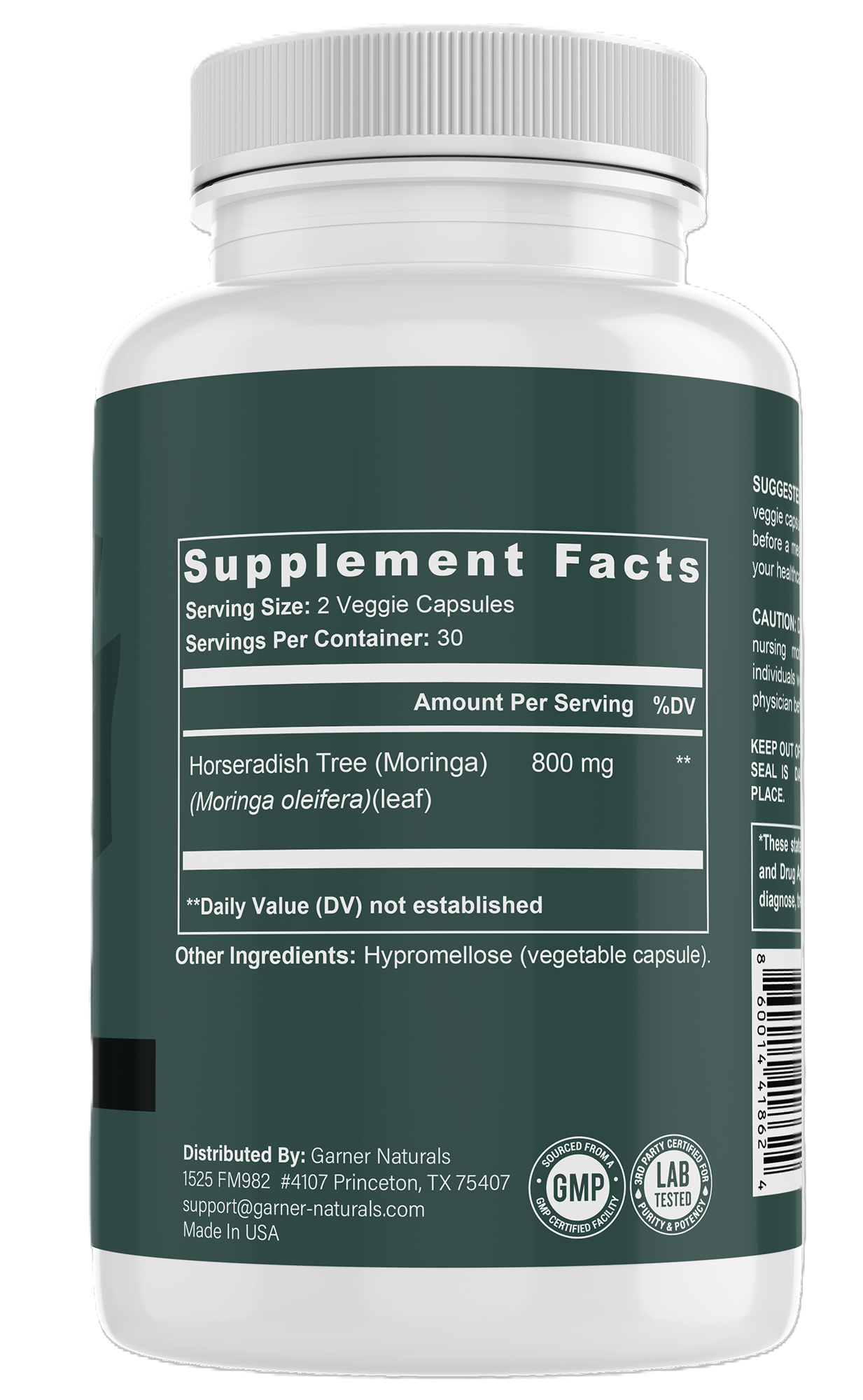 Moringa Capsules | Pure Plant-Based Wellness Supplement